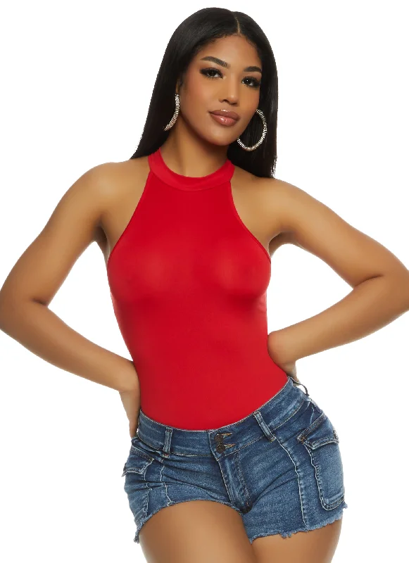 Daisy High Neck Racerback Bodysuit