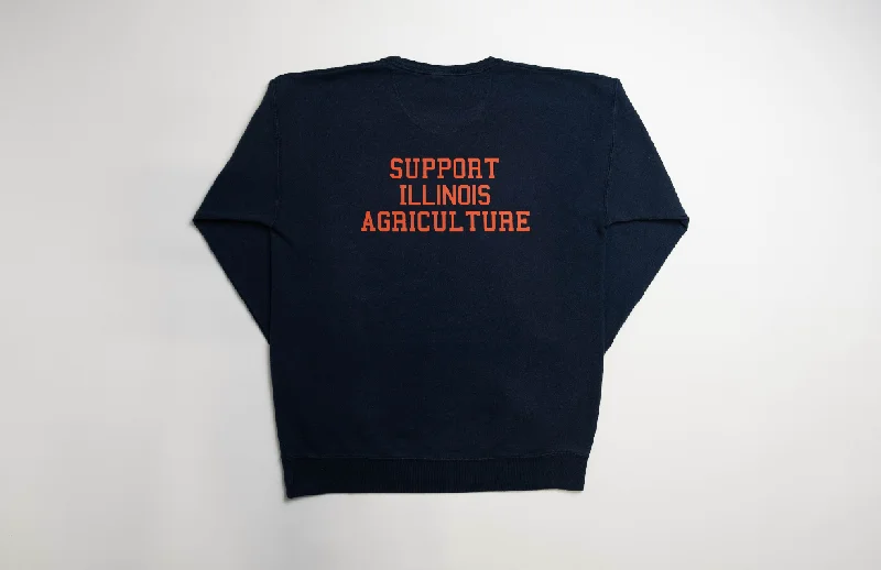 State Agriculture Navy Crewneck (Illinois)