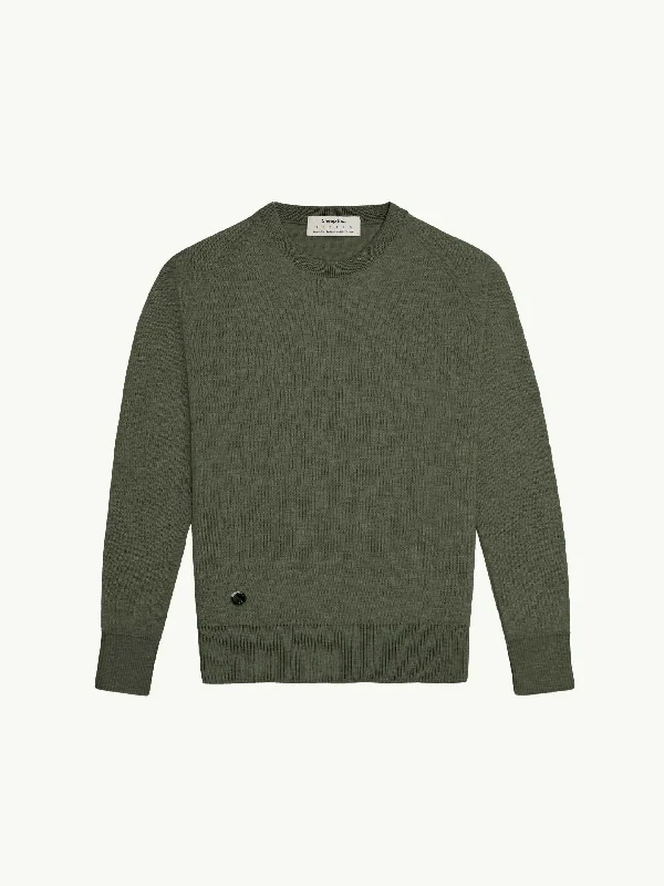 The Crewneck Light - Moss Green