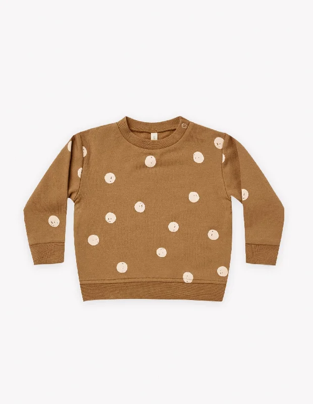 The Fleece Sweatshirt by Quincy Mae - Walnut - BABY