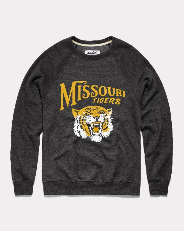 University Of Missouri Pennant Black Crewneck