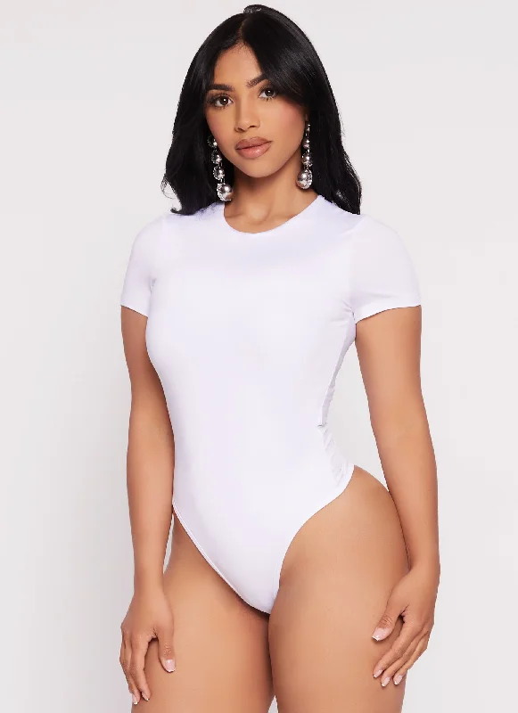 Daisy Double Lined Crew Neck Bodysuit