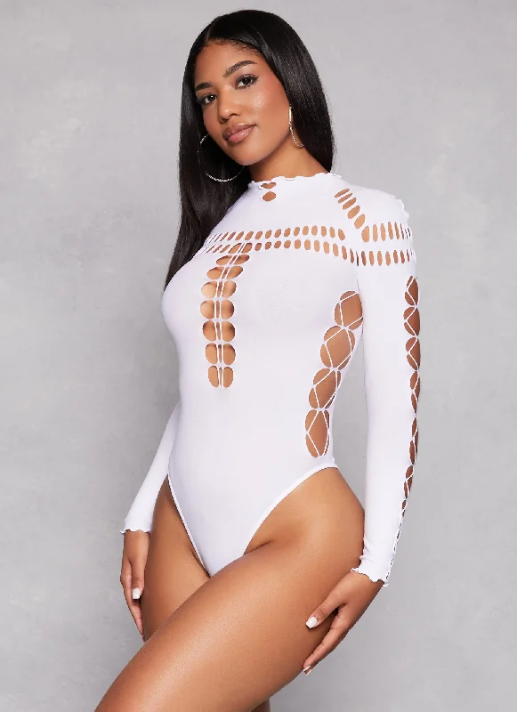 Laser Cut Seamless Bodysuit