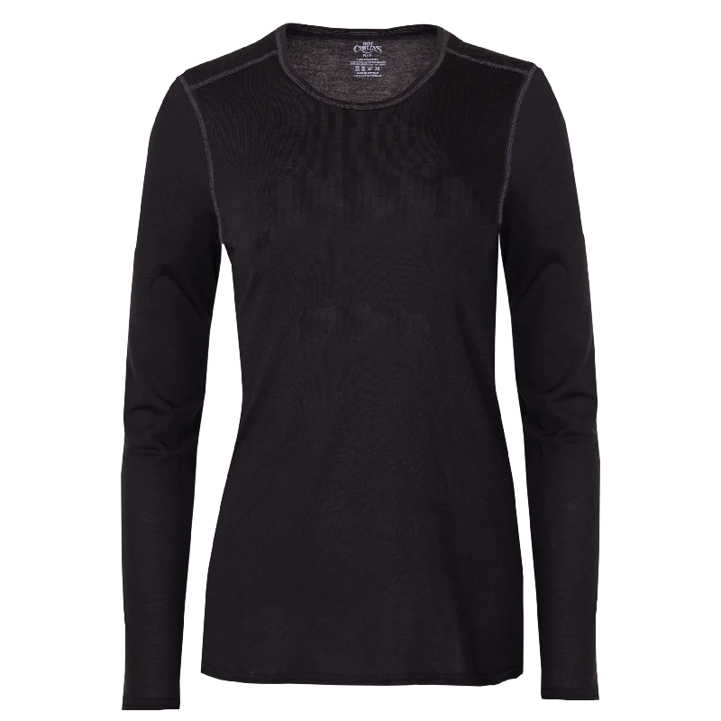 Women's Pepper Bi-Ply Crewneck - Black