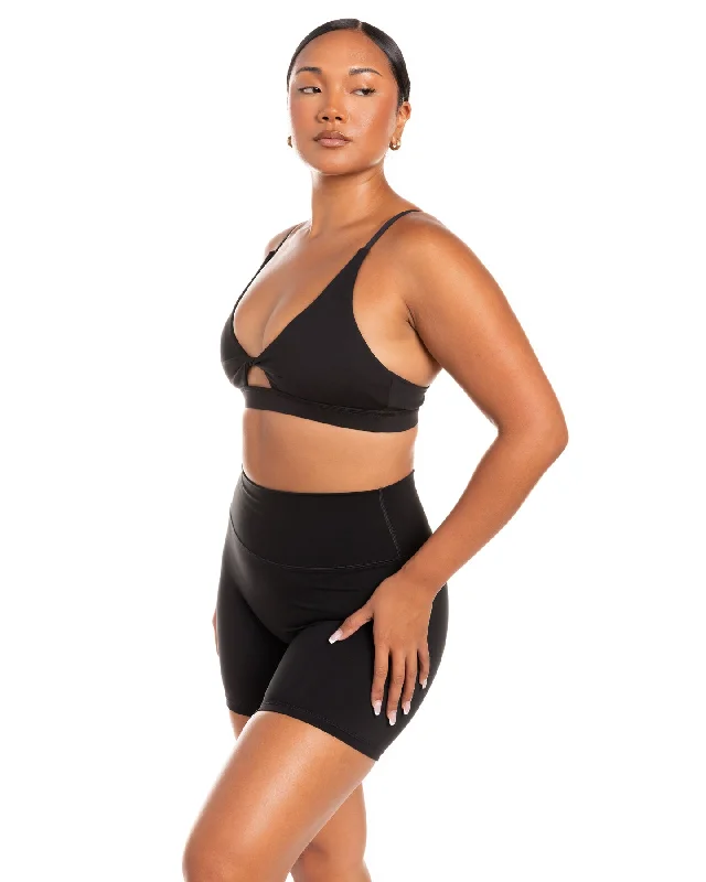 Micro Twist Bra - Black