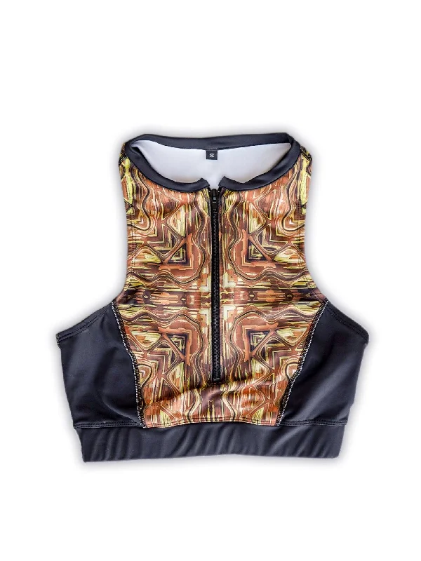 Midas Zip Up Sports Bra