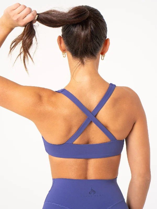 NKD Knot Sports Bra - Indigo