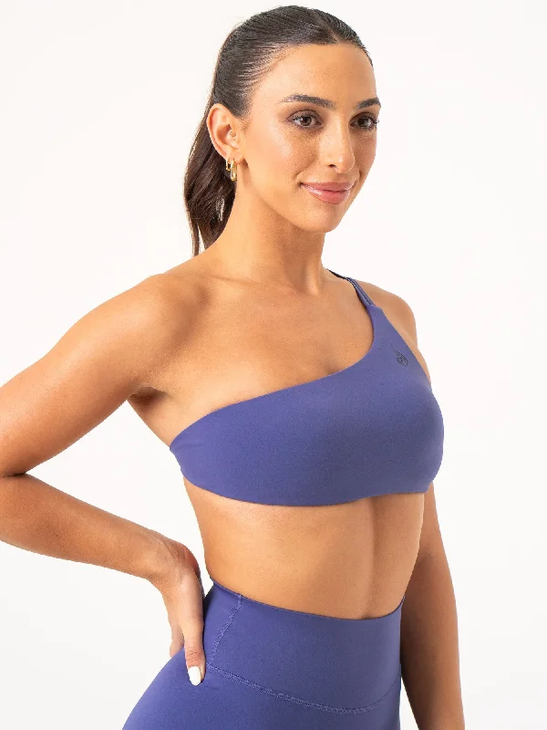 NKD One Shoulder Sports Bra - Indigo