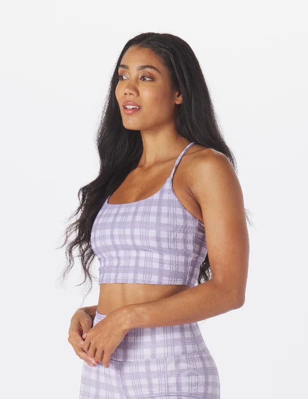 Pure Bra: Amethyst Madras Plaid