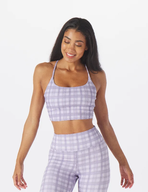 Pure Bra: Amethyst Madras Plaid